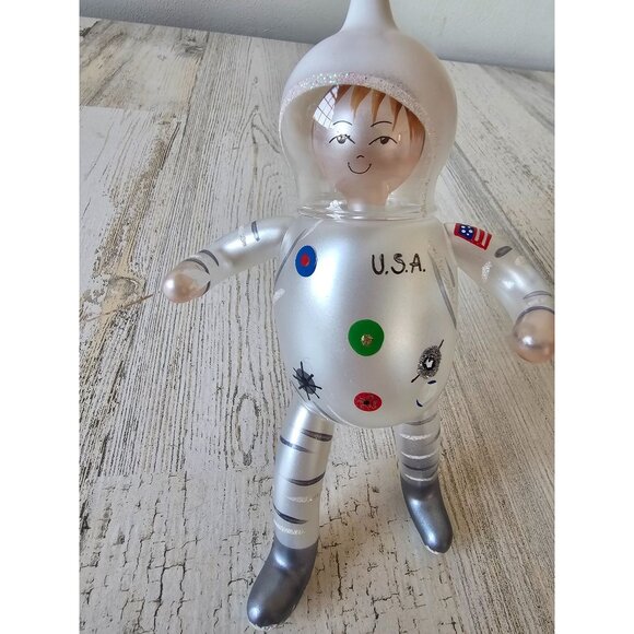 Vintage de Carlini astronaut space man Italian Italy ornament Xmas tree - Picture 2 of 8